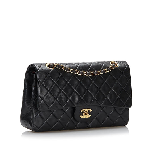 Chanel Medium Classic Lambskin Double Flap (SHG-37471)