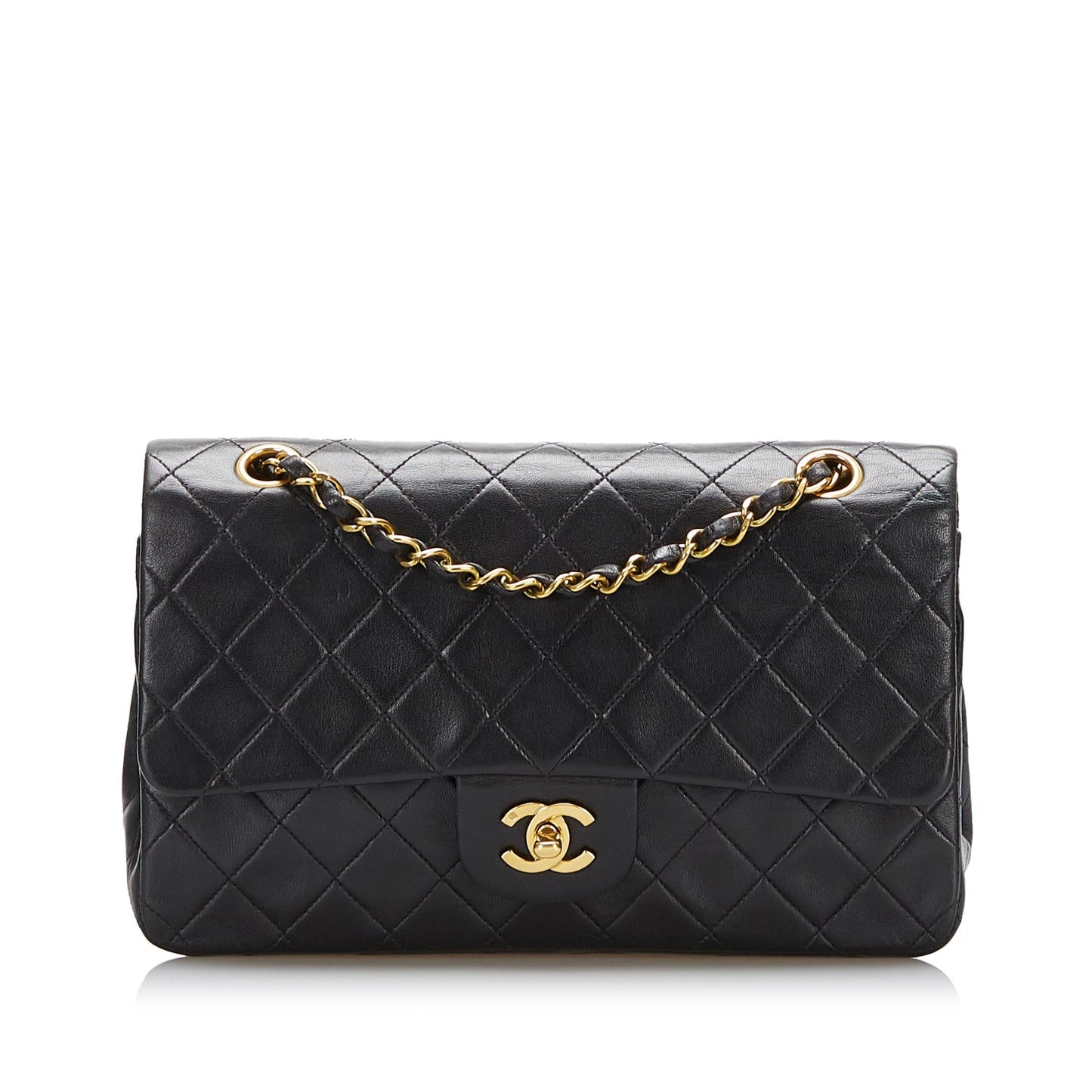 Chanel Medium Classic Lambskin Double Flap (SHG-37884)