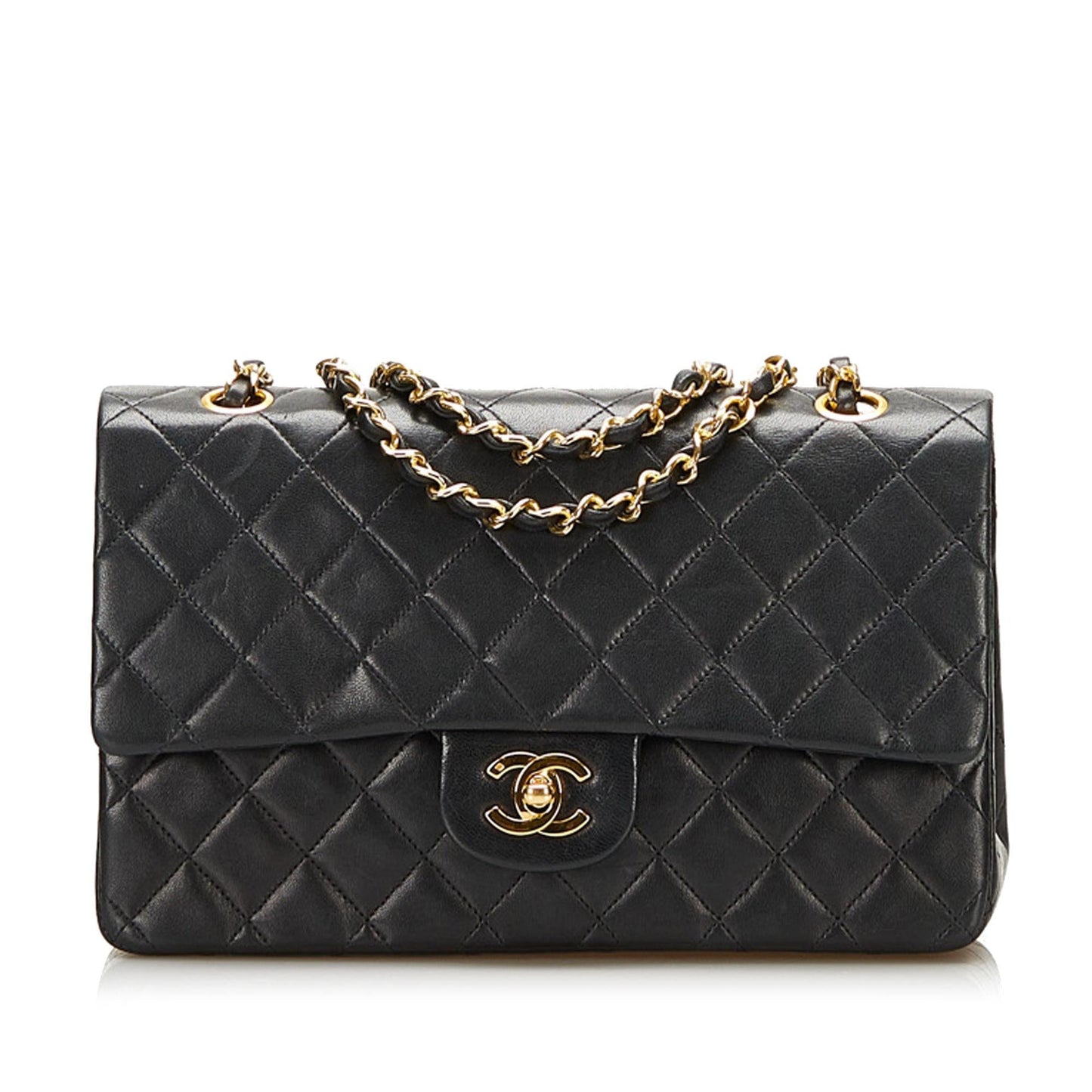 Chanel Medium Classic Lambskin Double Flap (SHG-47THwS)