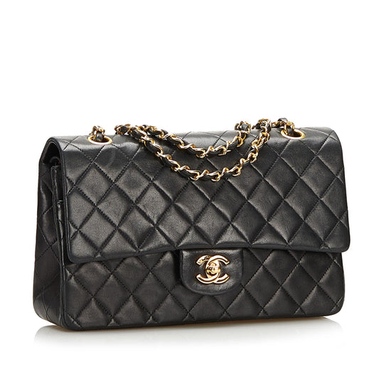 Chanel Medium Classic Lambskin Double Flap (SHG-47THwS)