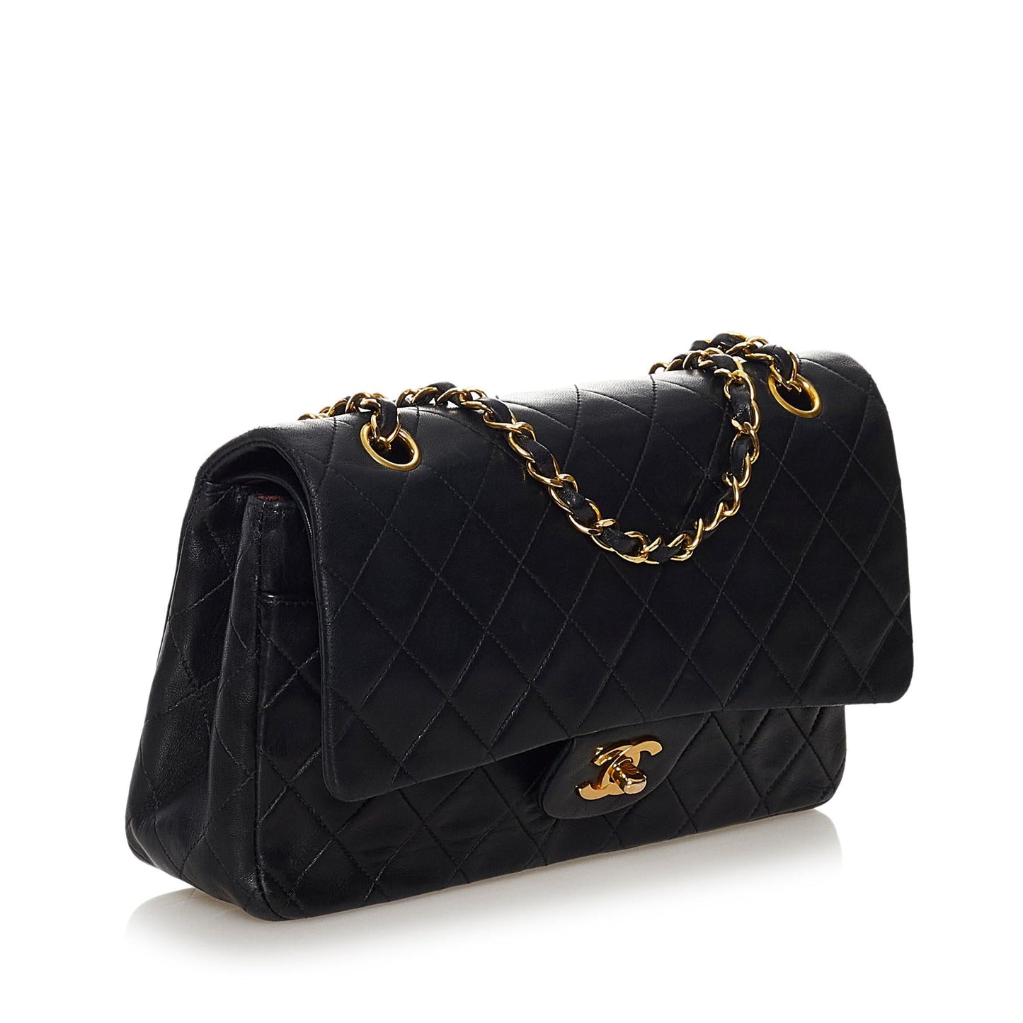 Chanel Medium Classic Lambskin Double Flap (SHG-2ICQmw)