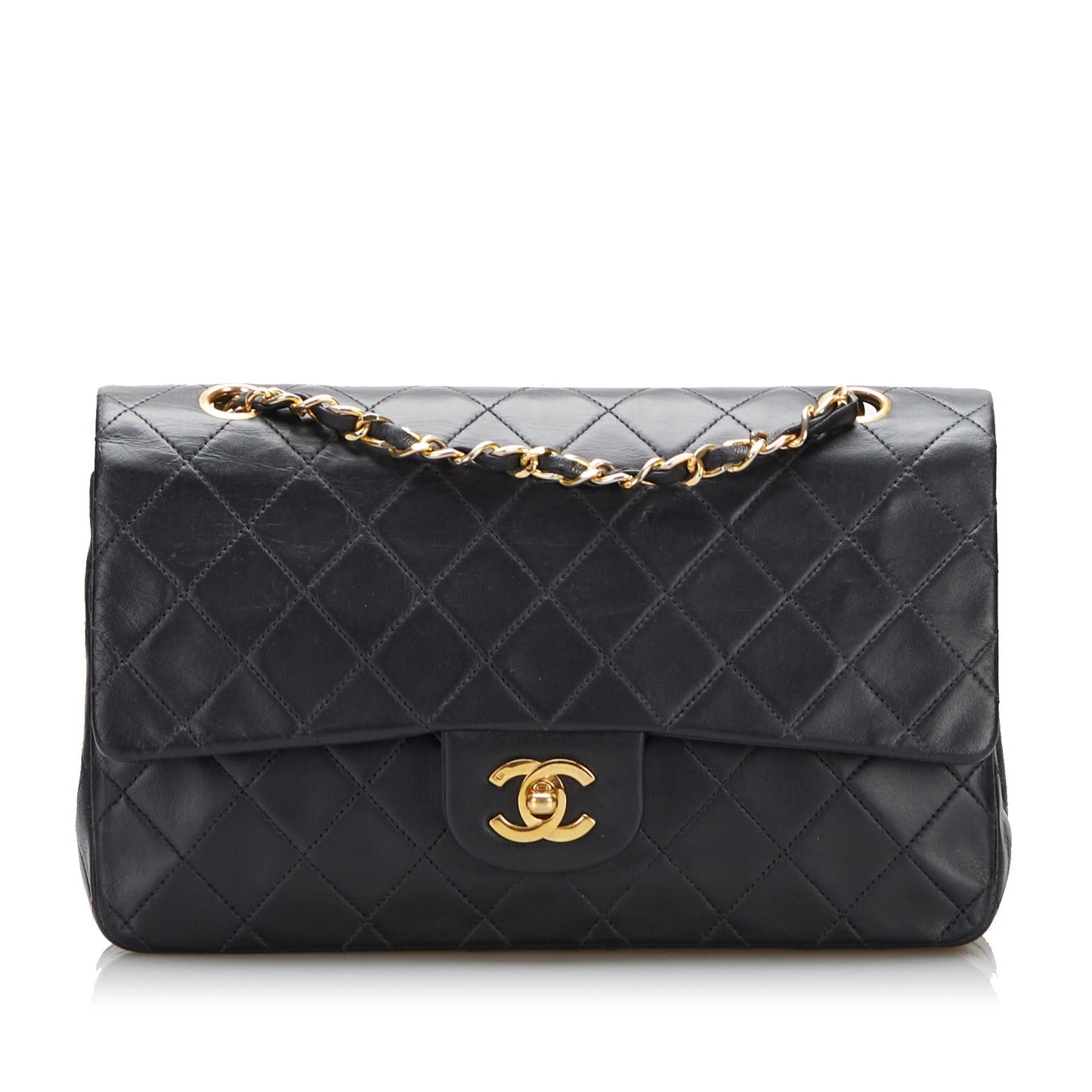 Chanel Medium Classic Lambskin Double Flap (SHG-IvJ7at)