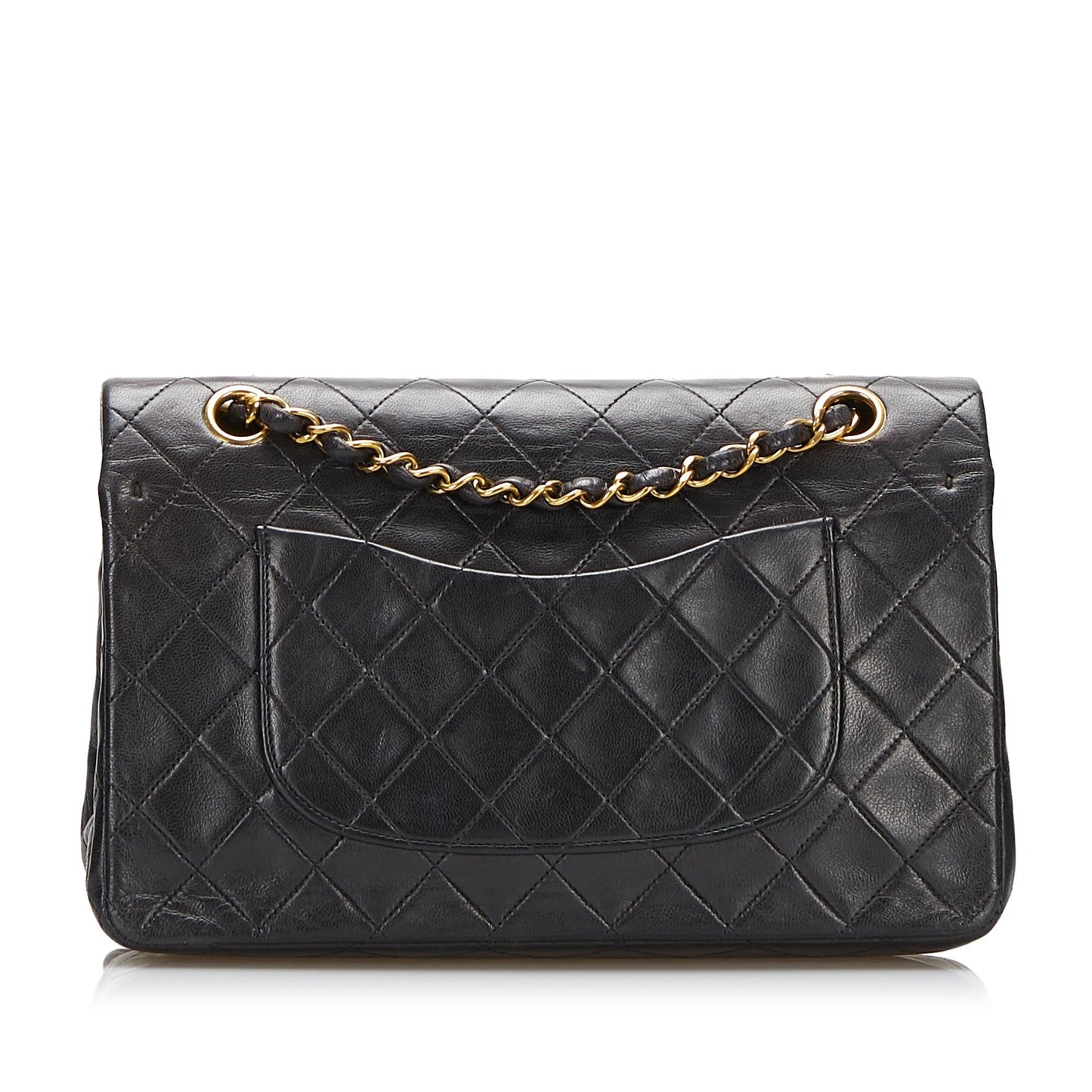 Chanel Medium Classic Lambskin Double Flap (SHG-jljyvv)