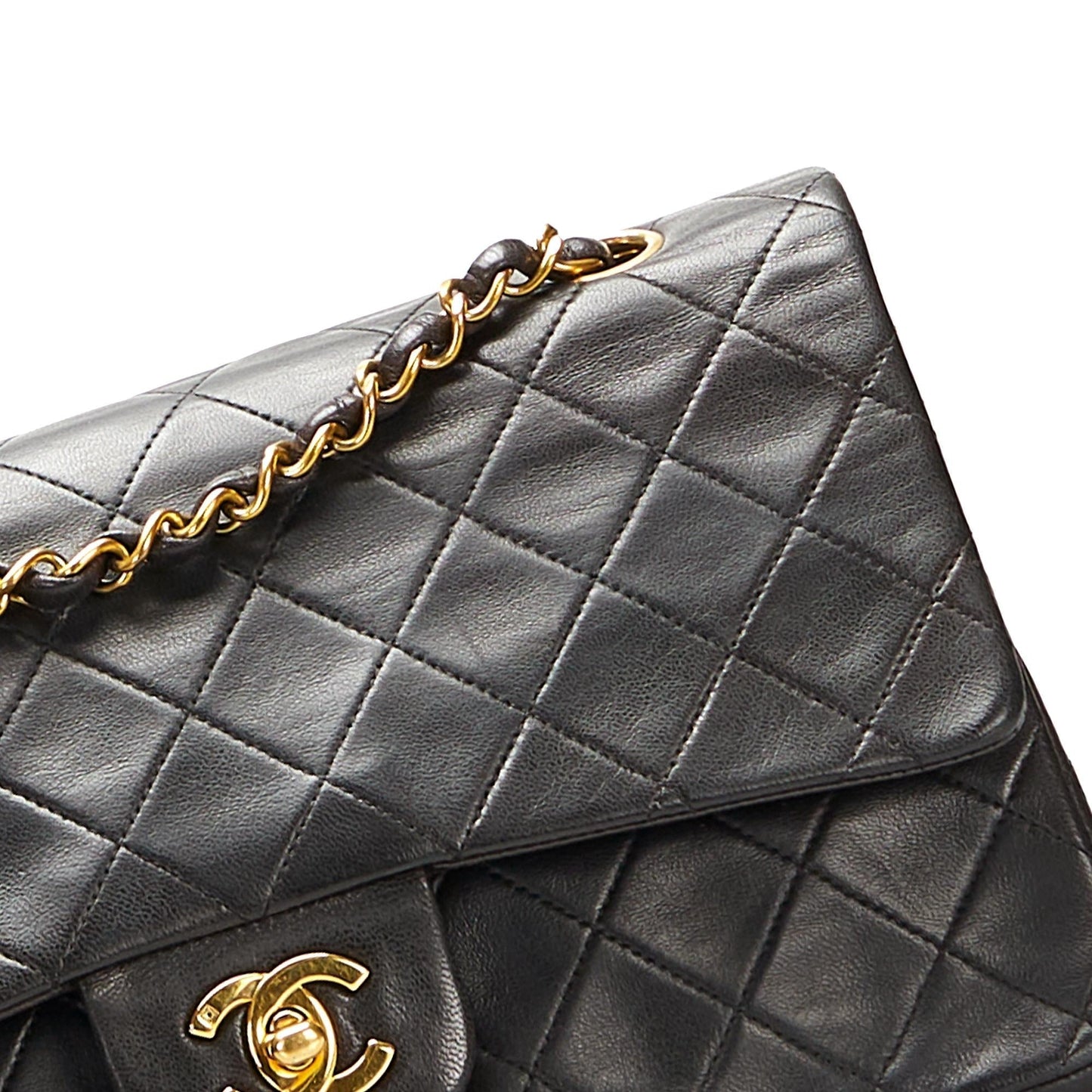 Chanel Medium Classic Lambskin Double Flap (SHG-jljyvv)