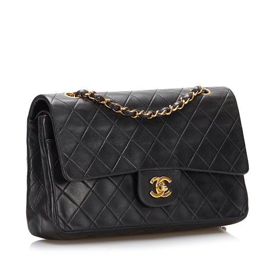 Chanel Medium Classic Lambskin Double Flap (SHG-jljyvv)