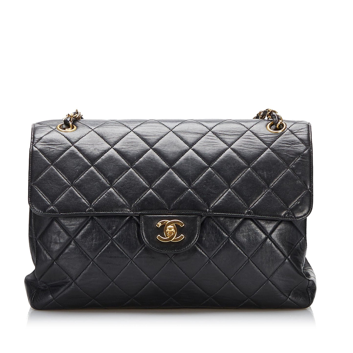 Chanel Medium Classic Lambskin Double Flap (SHG-raMP8K)