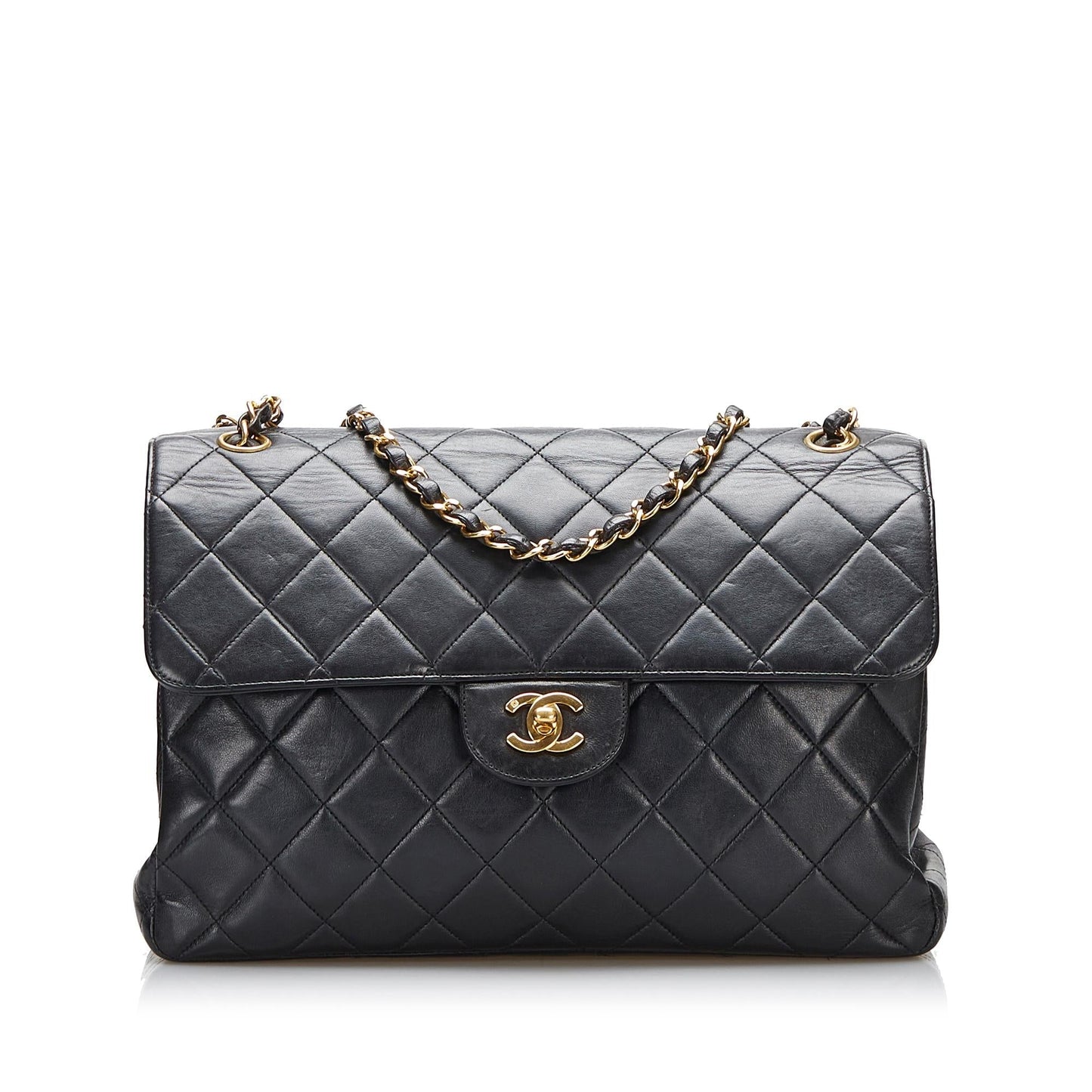 Chanel Medium Classic Lambskin Double Flap (SHG-raMP8K)