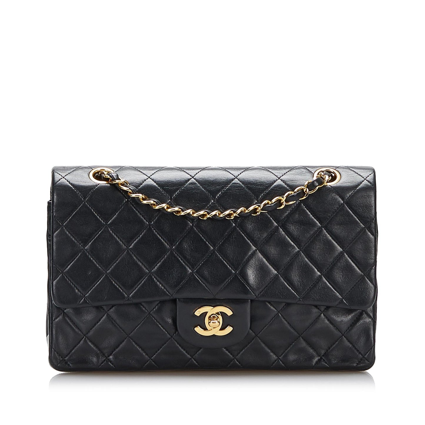 Chanel Medium Classic Lambskin Double Flap (SHG-n7ZF5j)