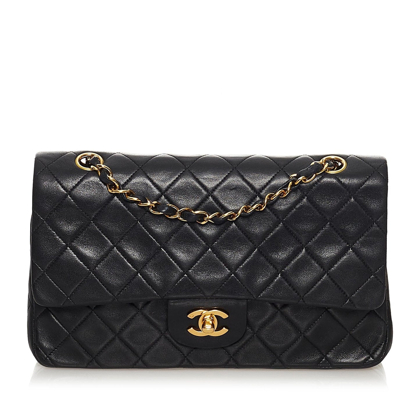 Chanel Medium Classic Lambskin Double Flap (SHG-DilSGb)