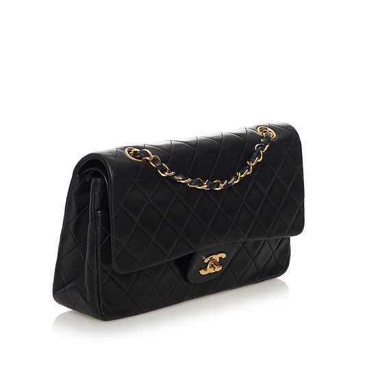 Chanel Medium Classic Lambskin Double Flap (SHG-DilSGb)