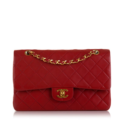 Chanel Medium Classic Lambskin Double Flap (SHG-TqBua2)