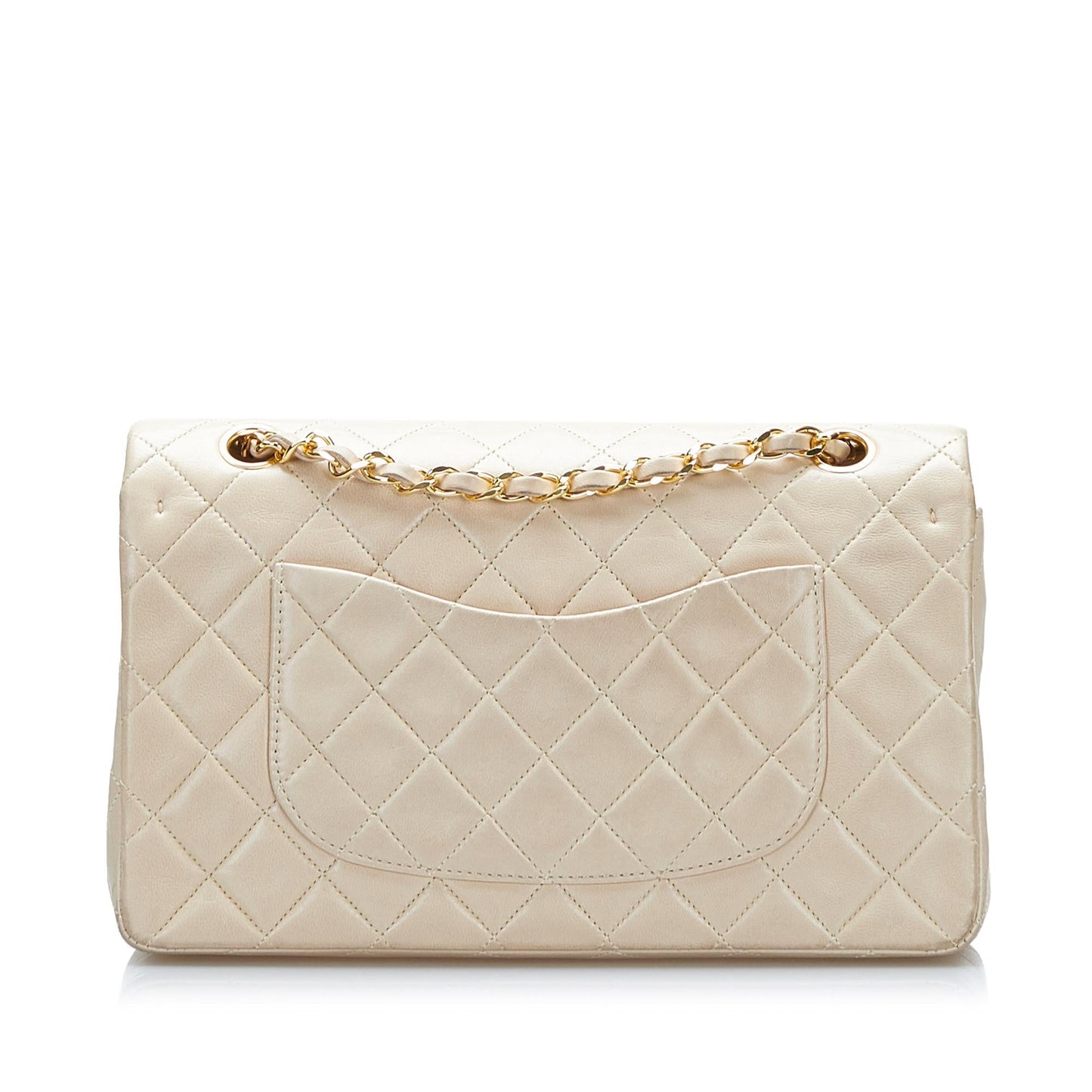 Chanel Medium Classic Lambskin Double Flap (SHG-5D9hdy)