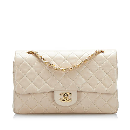 Chanel Medium Classic Lambskin Double Flap (SHG-5D9hdy)