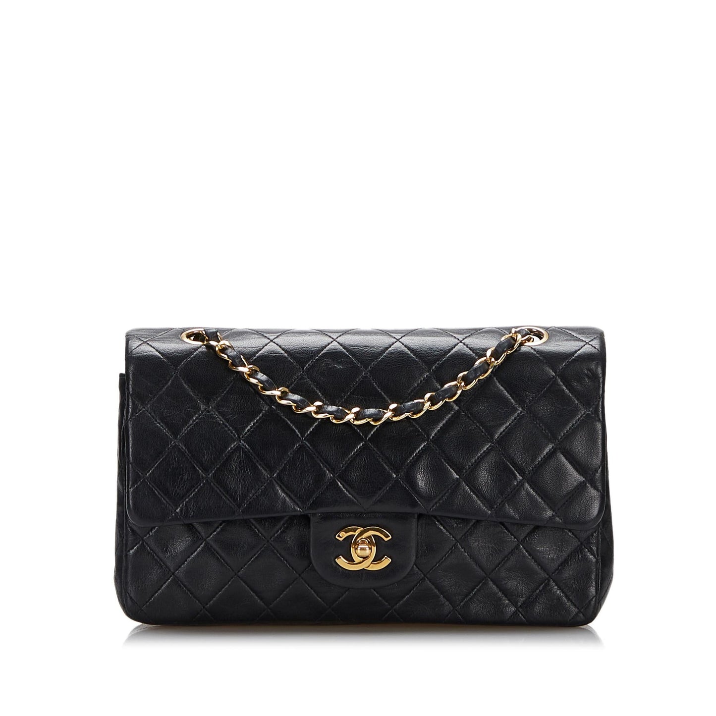 Chanel Medium Classic Lambskin Double Flap (SHG-lDB4Qn)