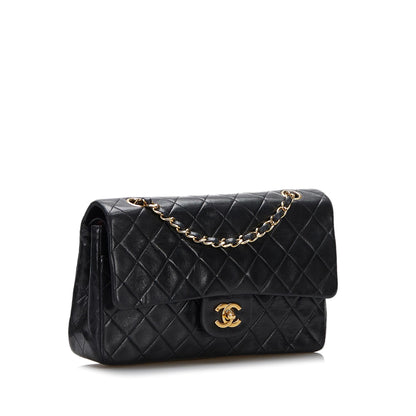 Chanel Medium Classic Lambskin Double Flap (SHG-lDB4Qn)