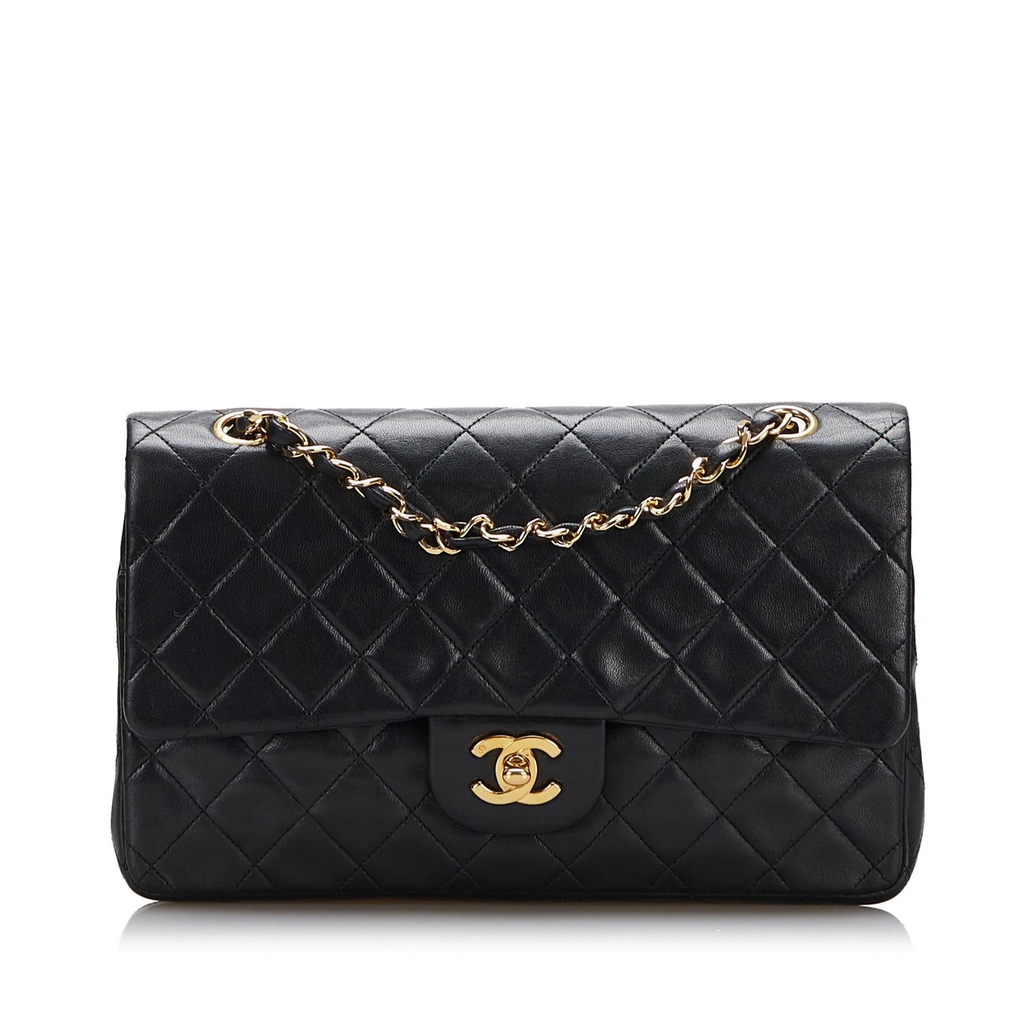 Chanel Medium Classic Lambskin Double Flap (SHG-8yIQ3v)