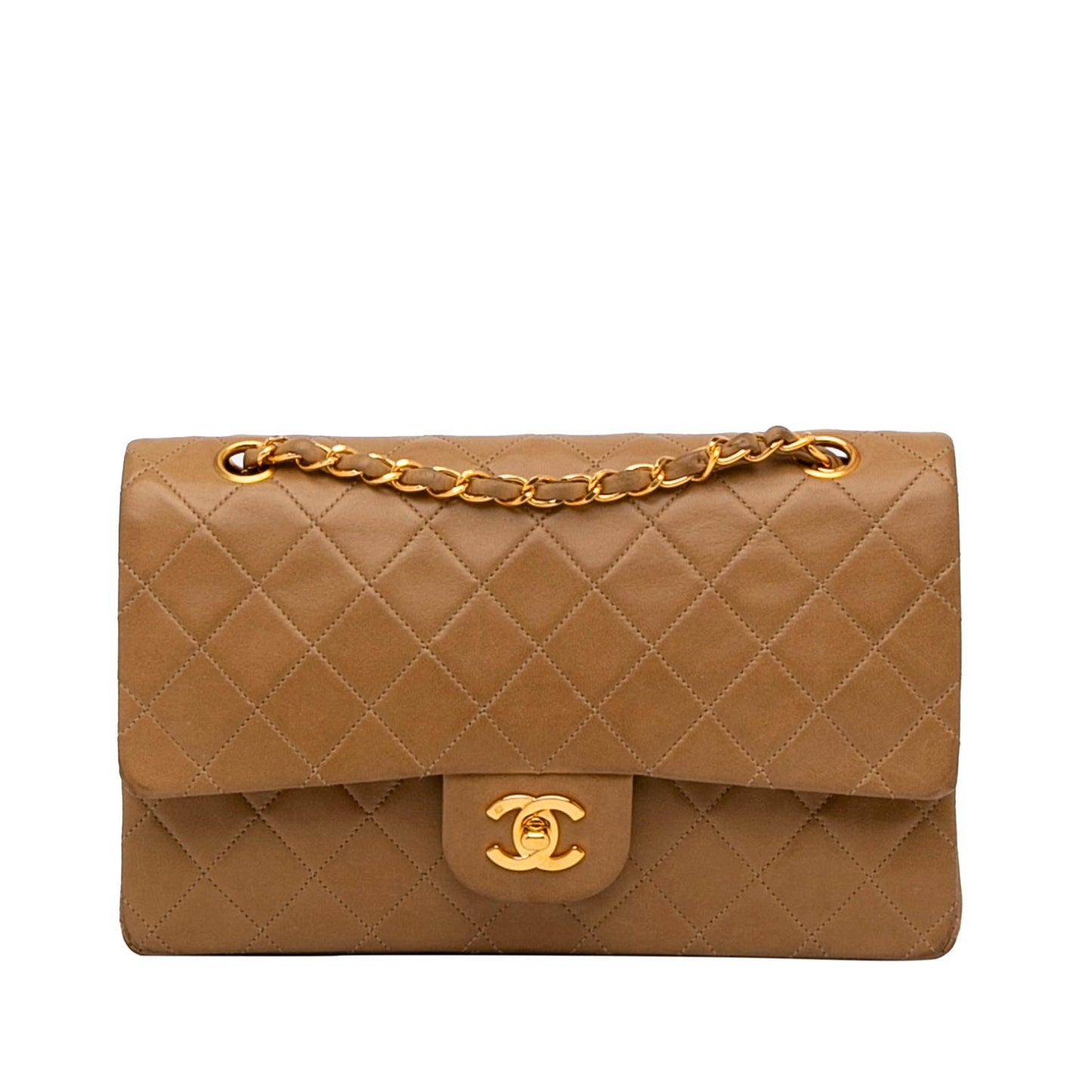 Chanel Medium Classic Lambskin Double Flap (SHG-j2sOh2)