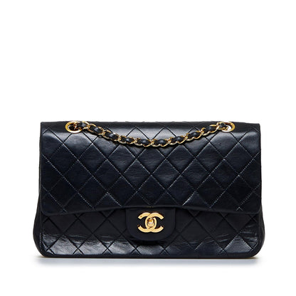 Chanel Medium Classic Lambskin Double Flap (SHG-3vAjNA)