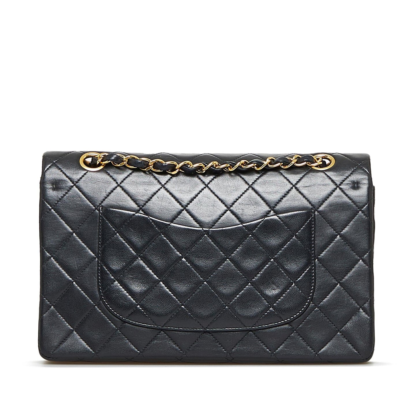 Chanel Medium Classic Lambskin Double Flap (SHG-Pl8ClU)