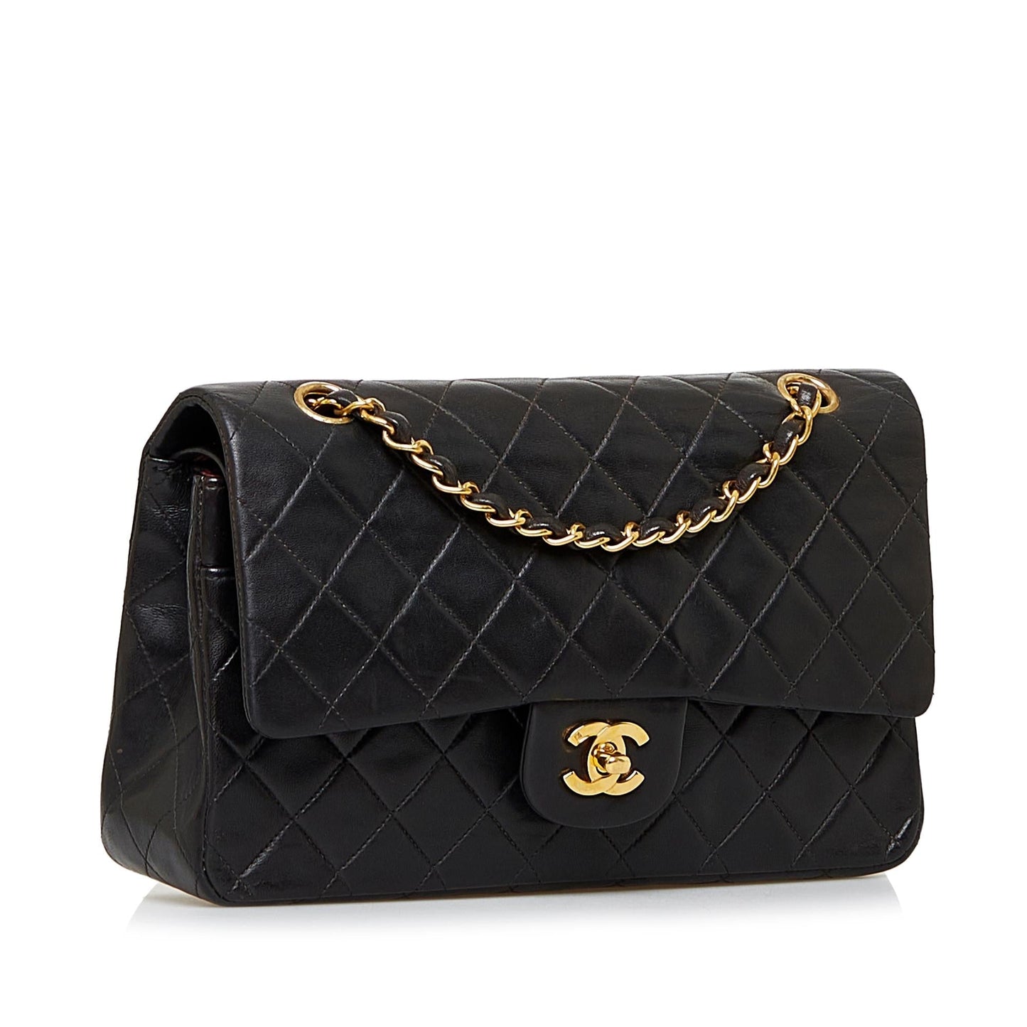 Chanel Medium Classic Lambskin Double Flap (SHG-hCSWjU)