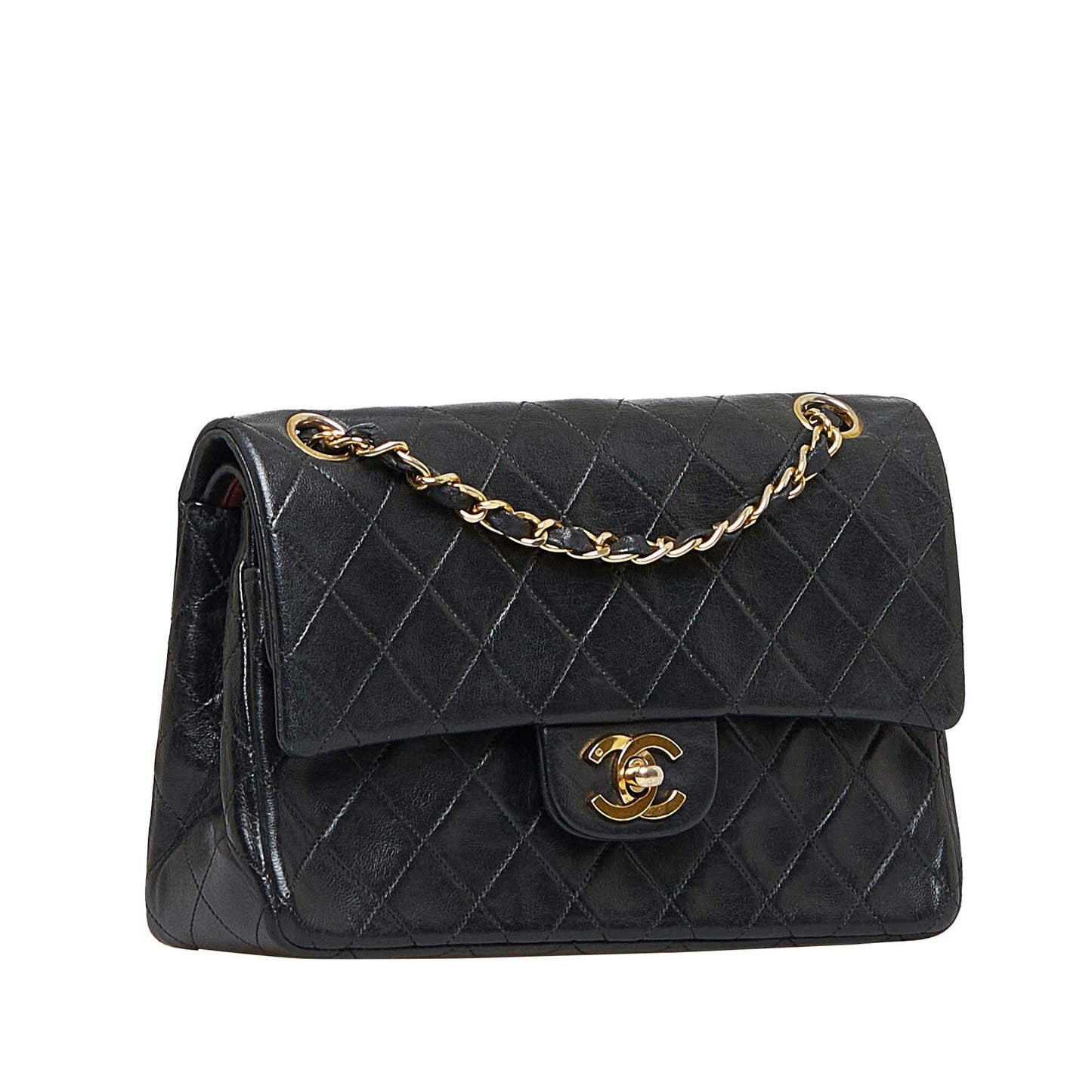 Chanel Medium Classic Lambskin Double Flap (SHG-PM1MaQ)