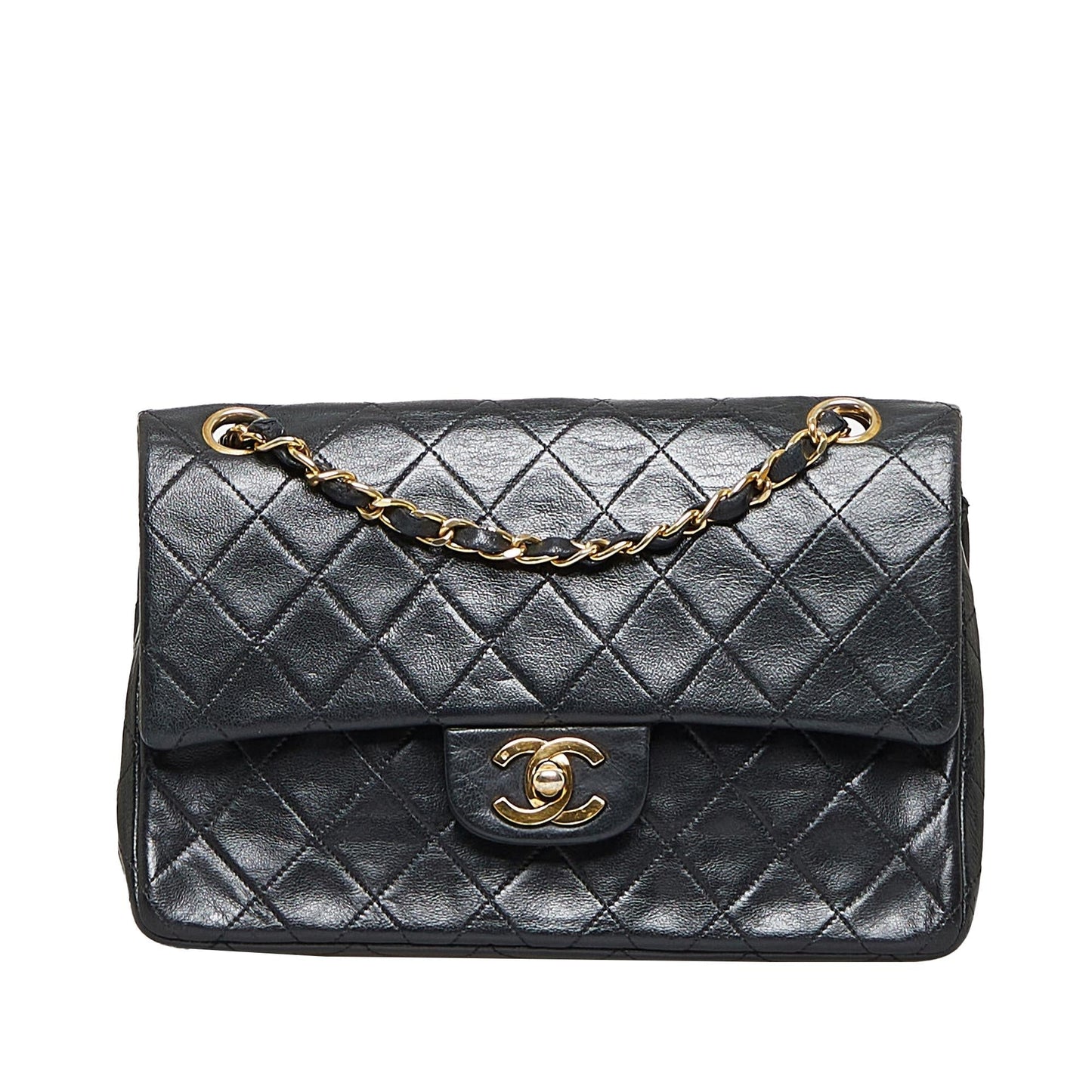 Chanel Medium Classic Lambskin Double Flap (SHG-PM1MaQ)