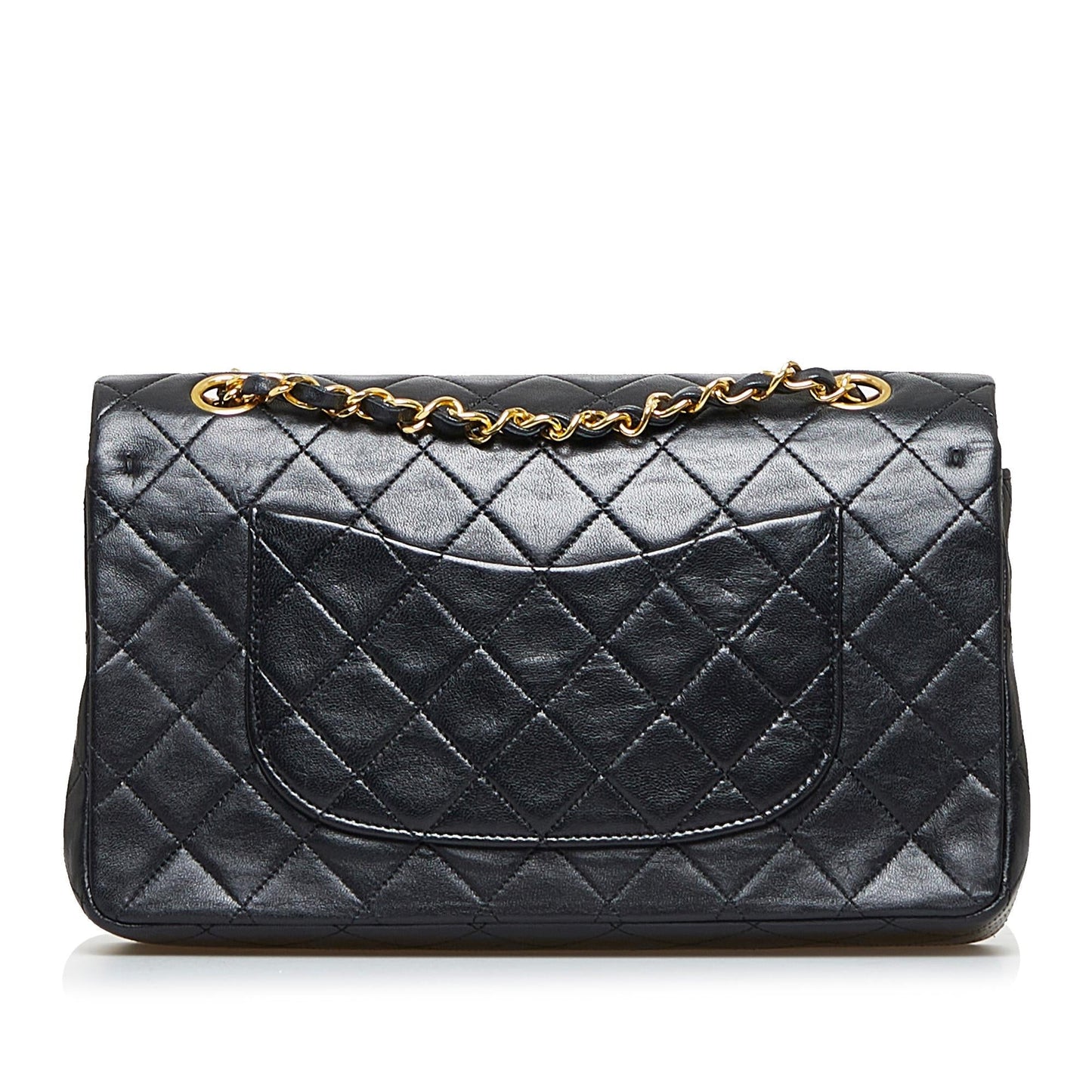 Chanel Medium Classic Lambskin Double Flap (SHG-0JjaBN)