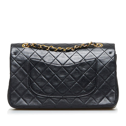 Chanel Medium Classic Lambskin Double Flap (SHG-0JjaBN)