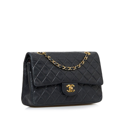 Chanel Medium Classic Lambskin Double Flap (SHG-yFhp28)