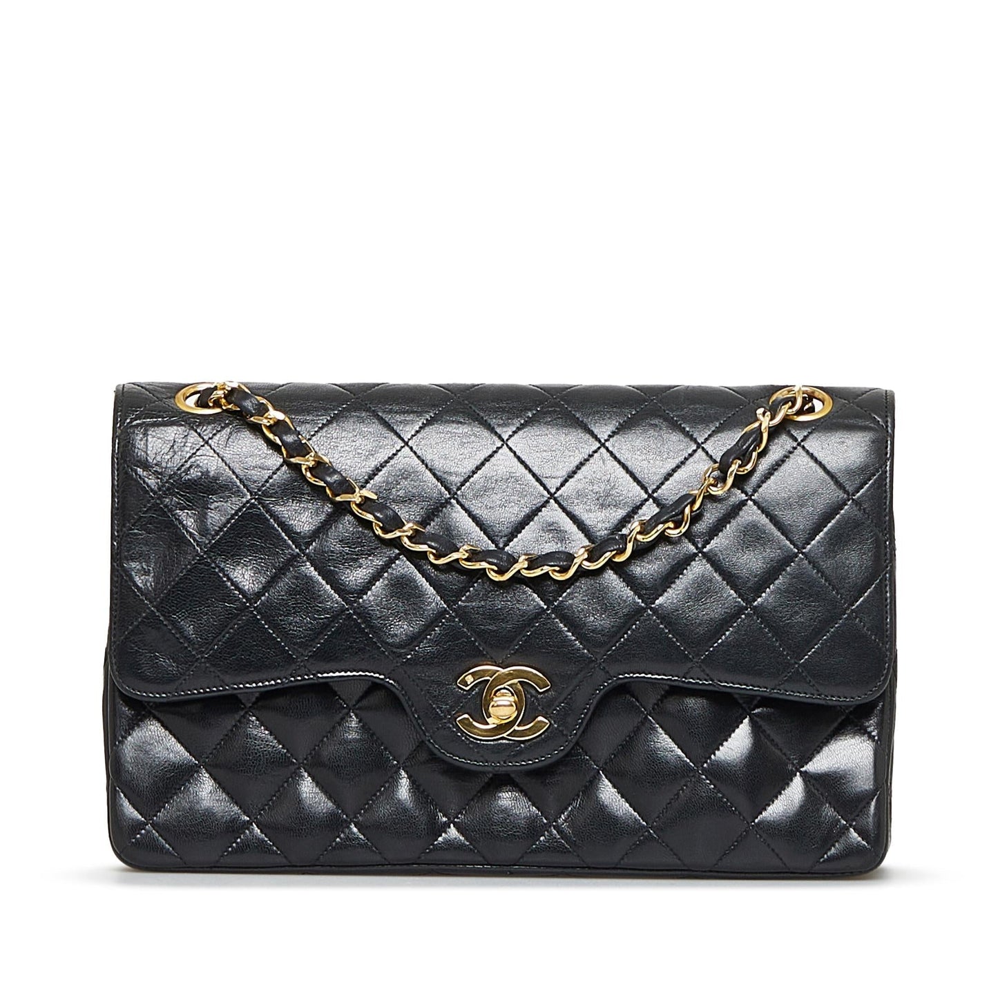 Chanel Medium Classic Lambskin Double Flap (SHG-L2kIf5)