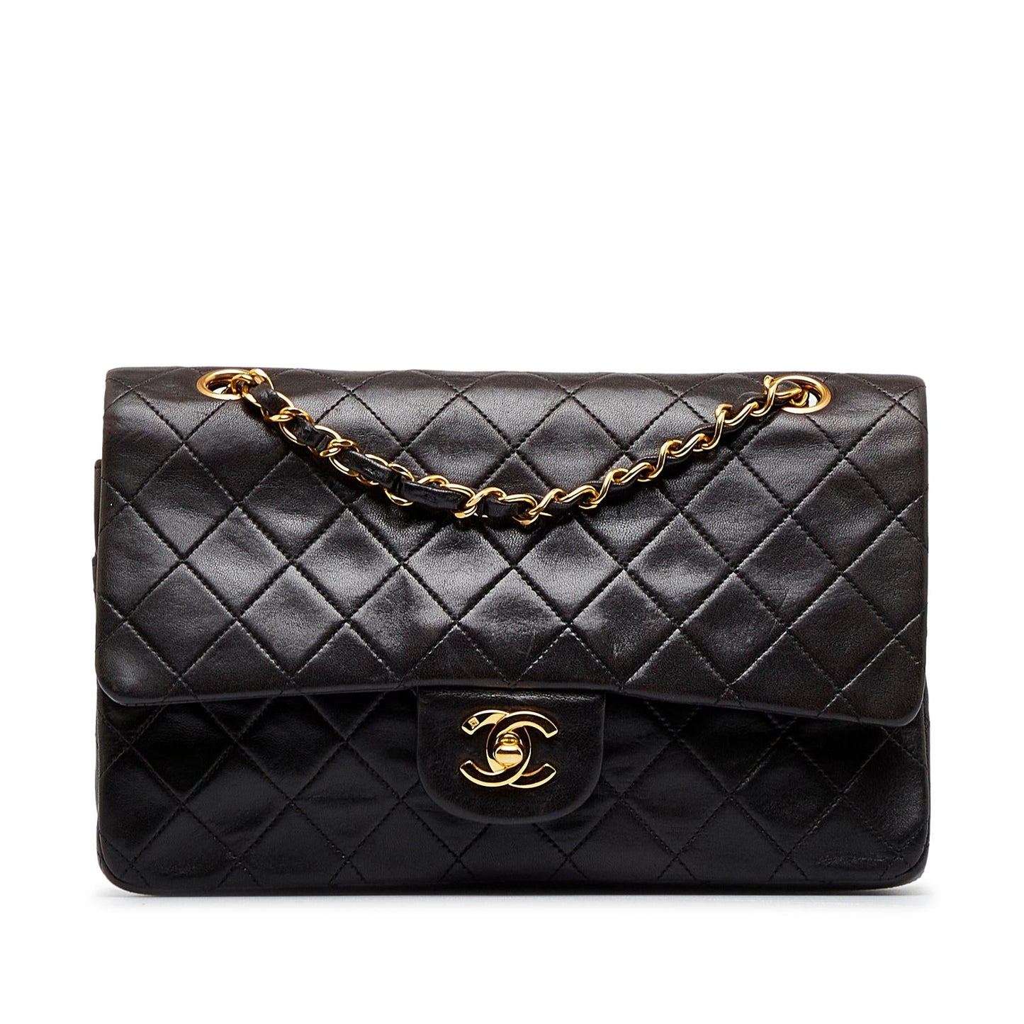 Chanel Medium Classic Lambskin Double Flap (SHG-VS5eDE)