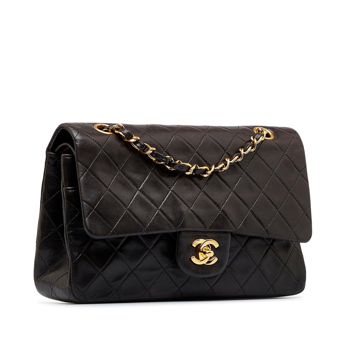 Chanel Medium Classic Lambskin Double Flap (SHG-VS5eDE)