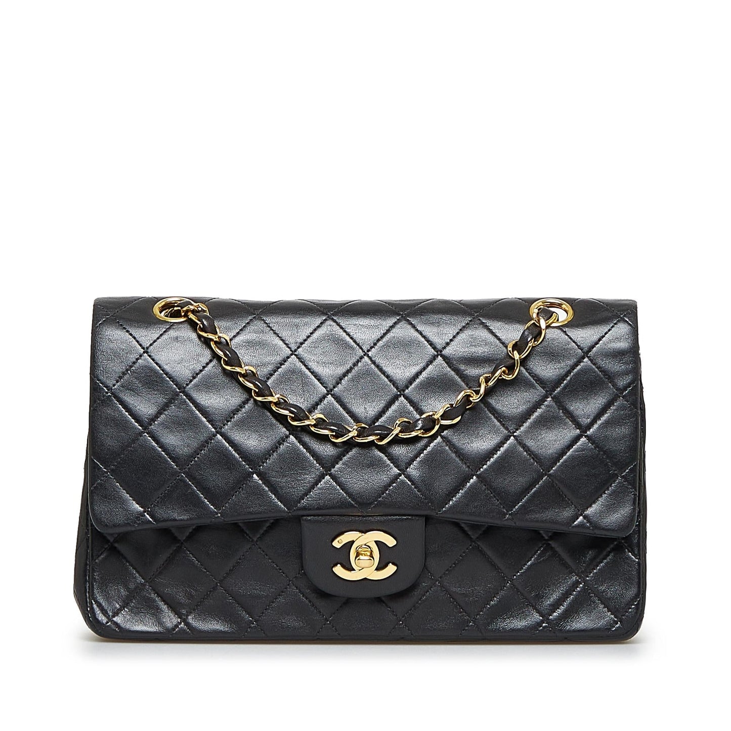 Chanel Medium Classic Lambskin Double Flap (SHG-iWstkh)