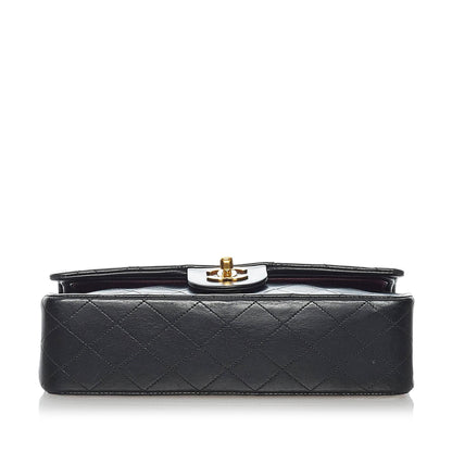 Chanel Medium Classic Lambskin Leather Double Flap Bag (SHG-35107)