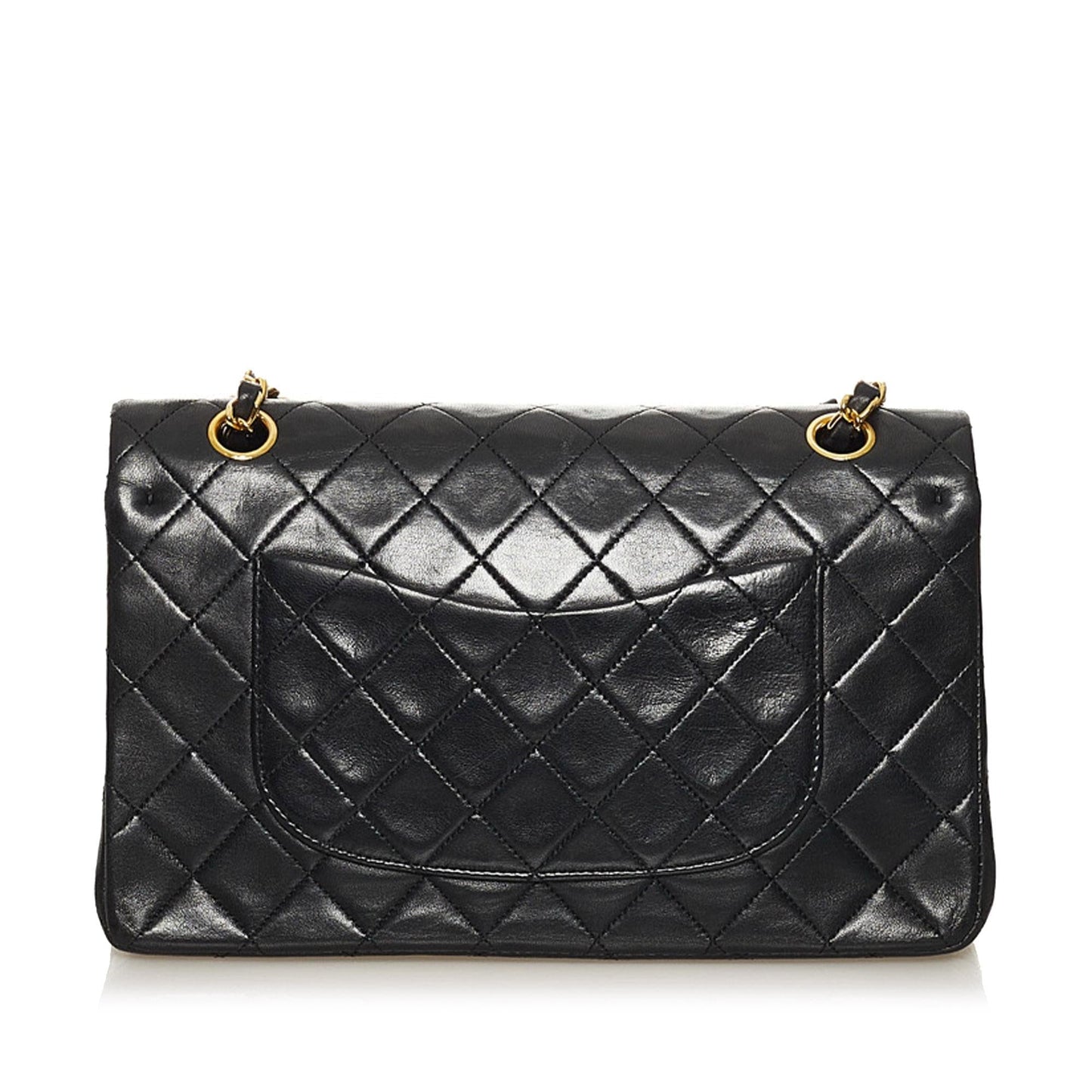 Chanel Medium Classic Lambskin Leather Double Flap Bag (SHG-35273)