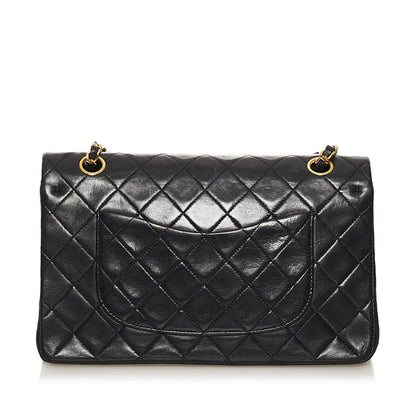 Chanel Medium Classic Lambskin Leather Double Flap Bag (SHG-35273)