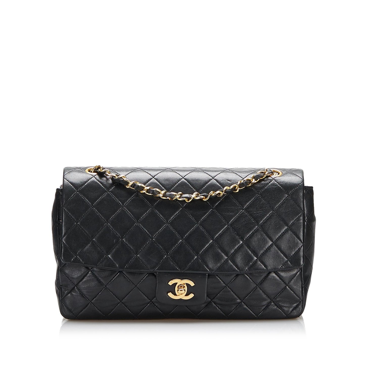 Chanel Medium Classic Lambskin Single Flap (SHG-wsGGOz)