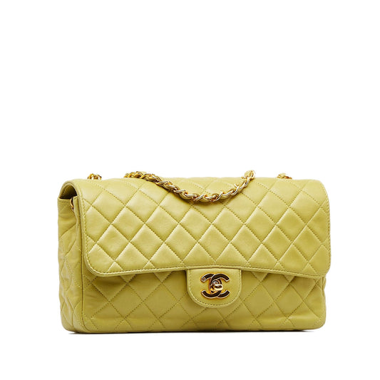 Chanel Medium Classic Lambskin Single Flap (SHG-aqydrY)