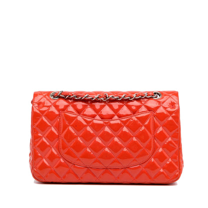 Chanel Medium Classic Patent Double Flap Bag (SHG-VUtfBD)