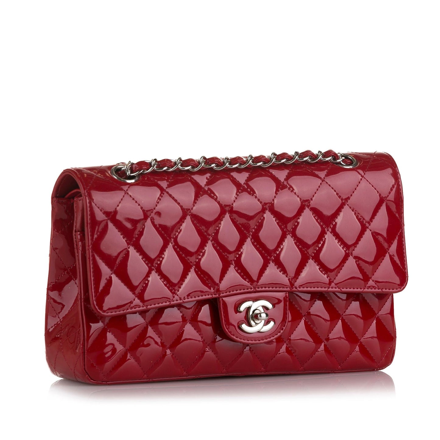 Chanel Medium Classic Patent Double Flap (SHG-DGBZhw)