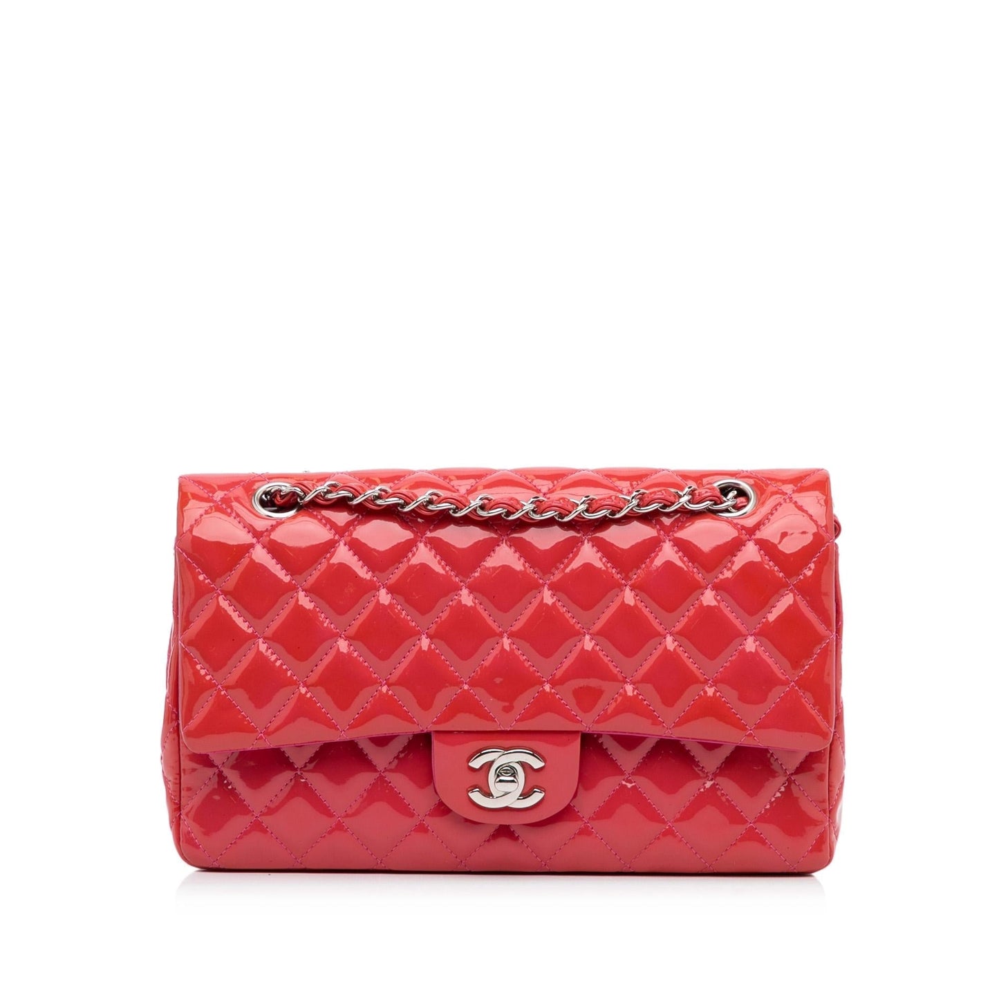 Chanel Medium Classic Patent Double Flap (SHG-xhnq49)