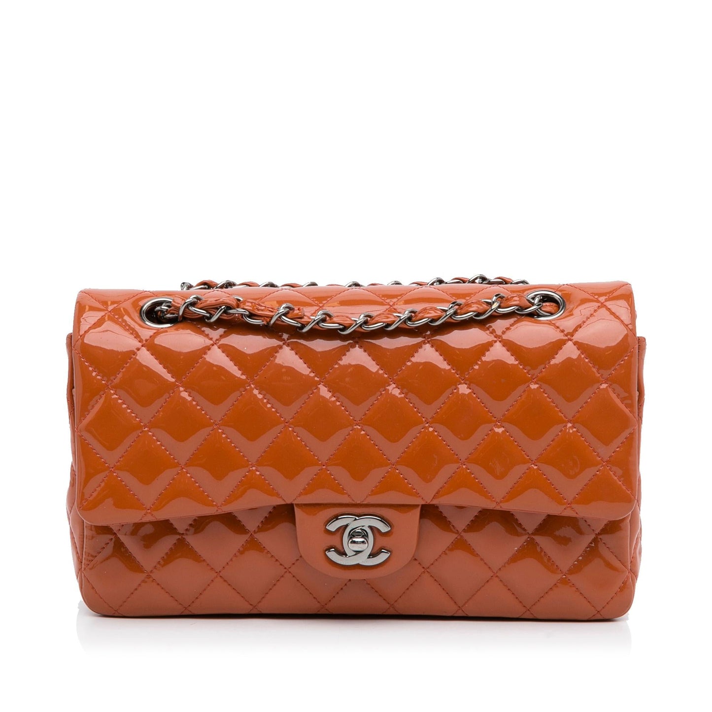 Chanel Medium Classic Patent Double Flap (SHG-dM8MXI)