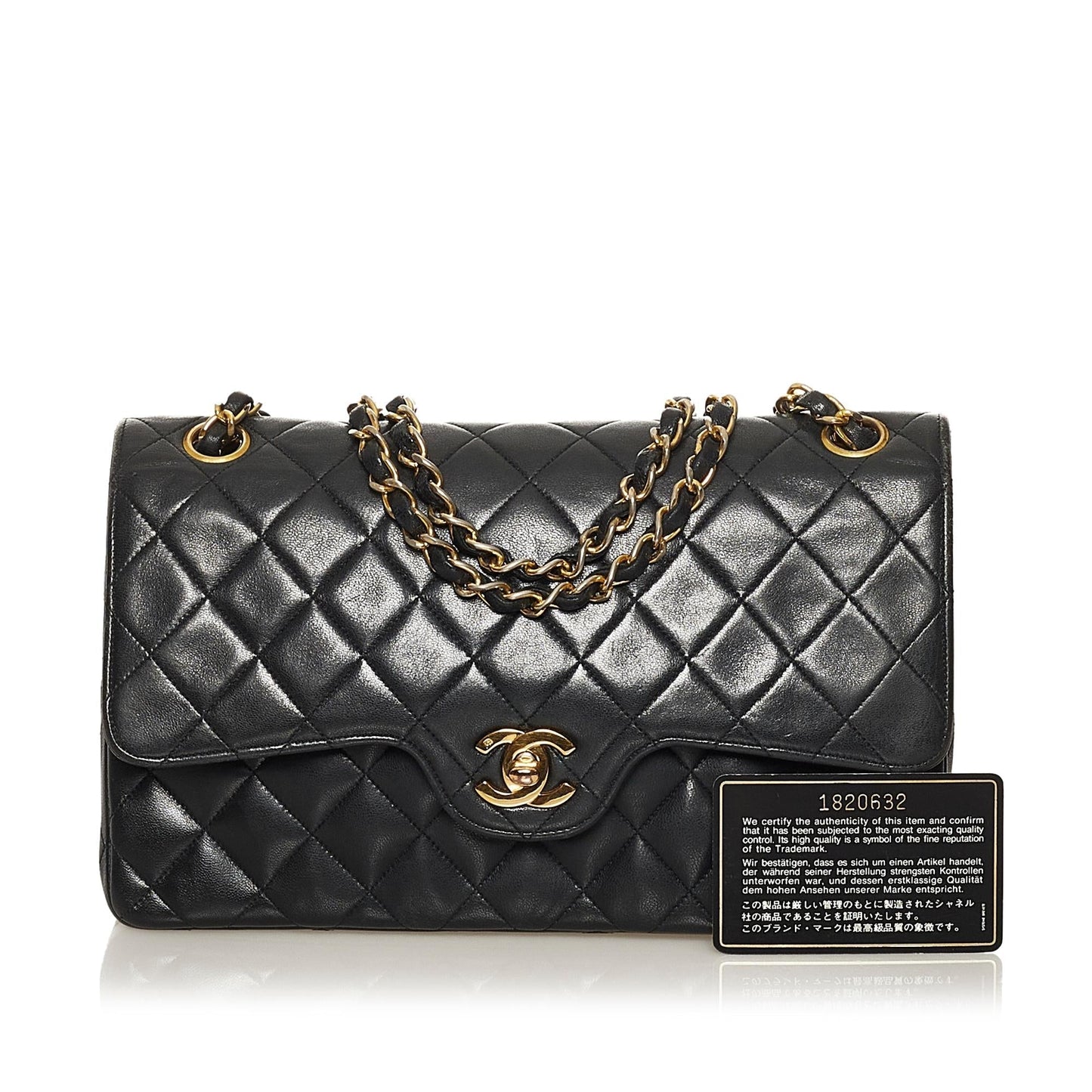 Chanel Medium Lambskin Double Flap (SHG-zQFU29)