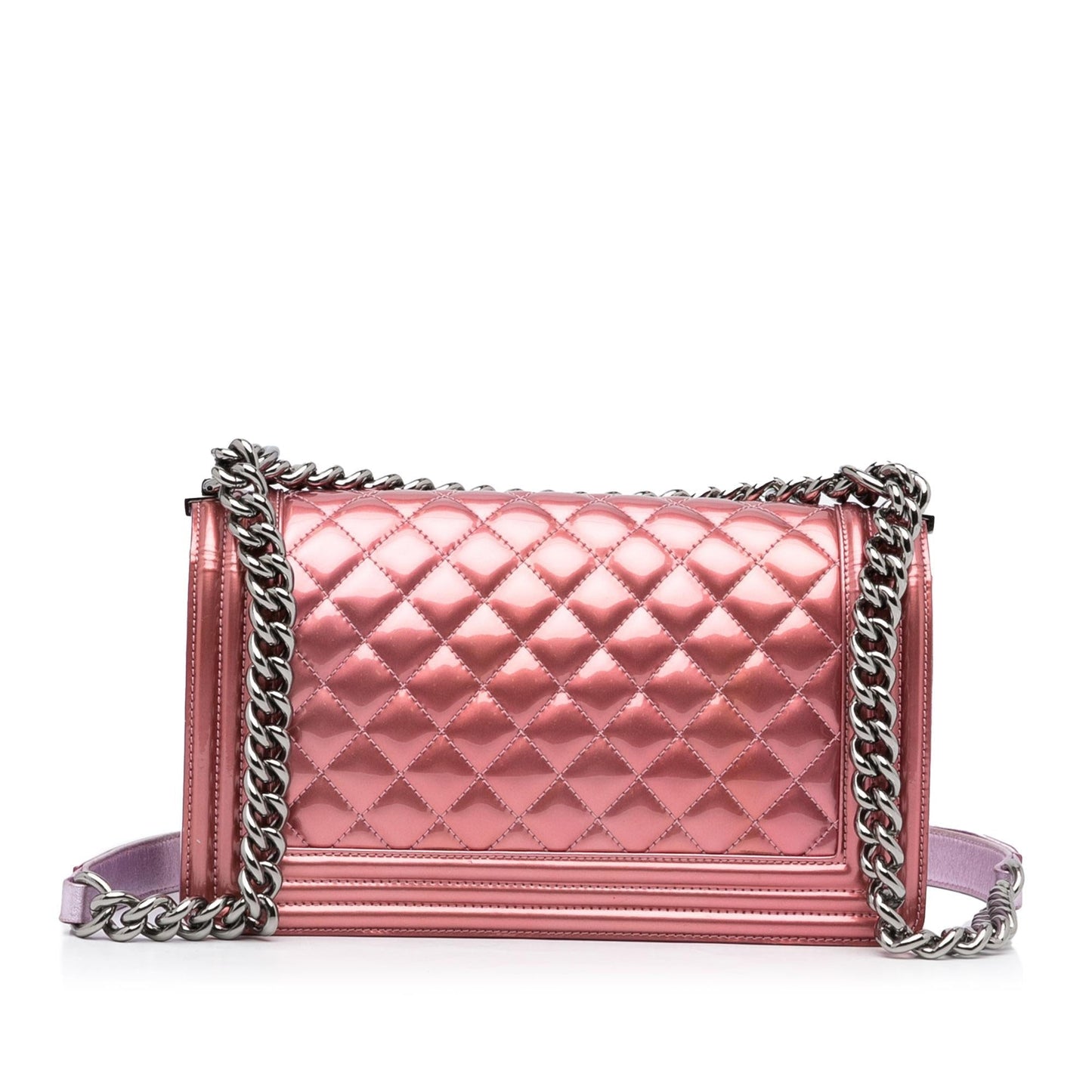 Chanel Medium Patent Boy Flap Bag (SHG-wc3pNx)