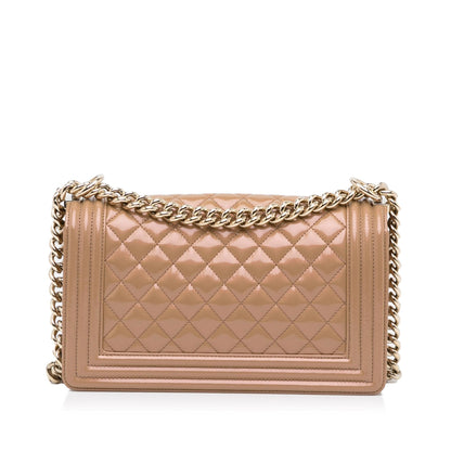 Chanel Medium Patent Boy Flap (SHG-JStm2j)