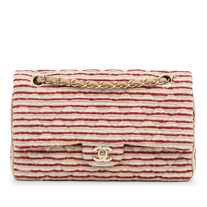 Chanel Medium Quilted Jersey Coco Sailor Double Flap Bag (SHG-oClTky)