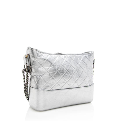 Chanel Metallic Aged Calfskin Gabrielle Medium Hobo - FINAL SALE (SHF-18942)