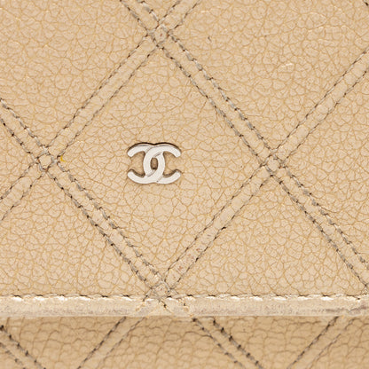 Chanel Metallic Calfskin Diamond Stitch Wallet on Chain Bag - FINAL SALE (SHF-15863)