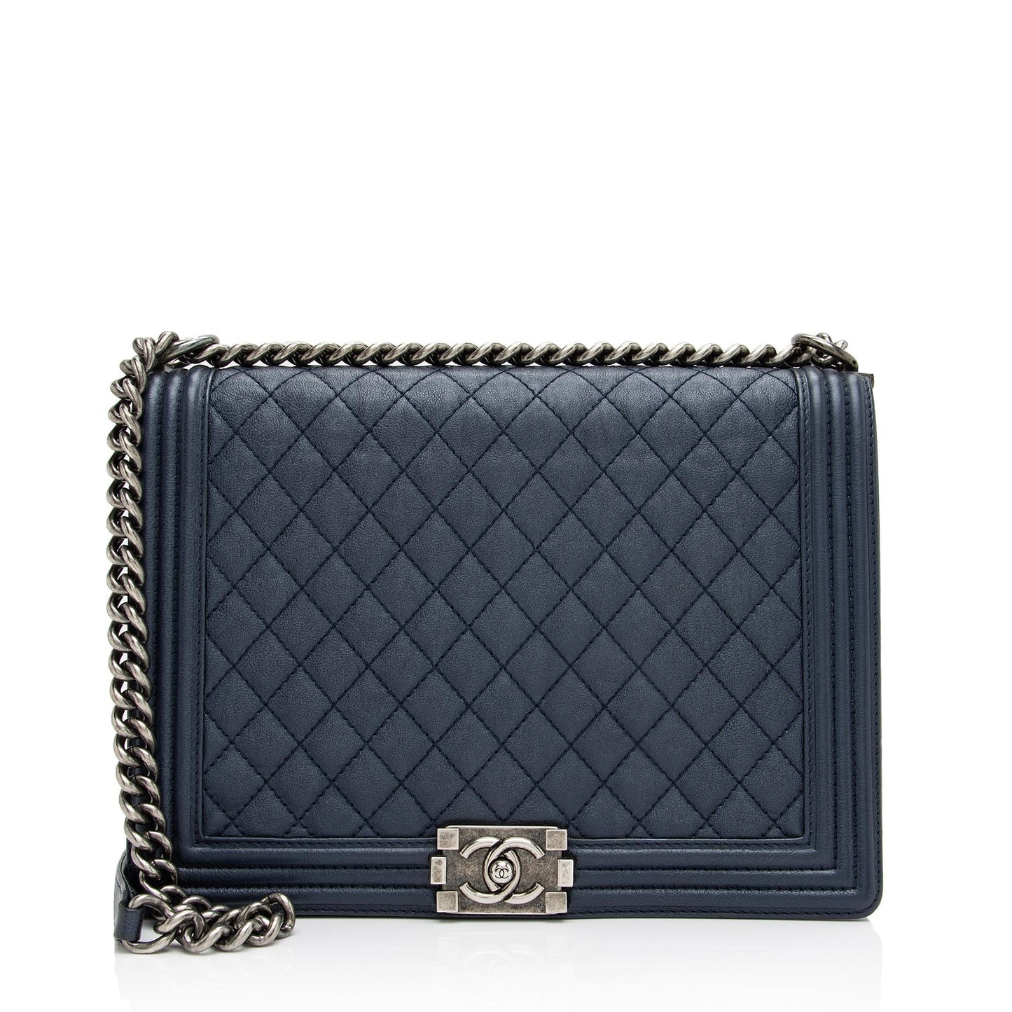 Chanel Metallic Calfskin Large Boy Bag (SHF-23341)