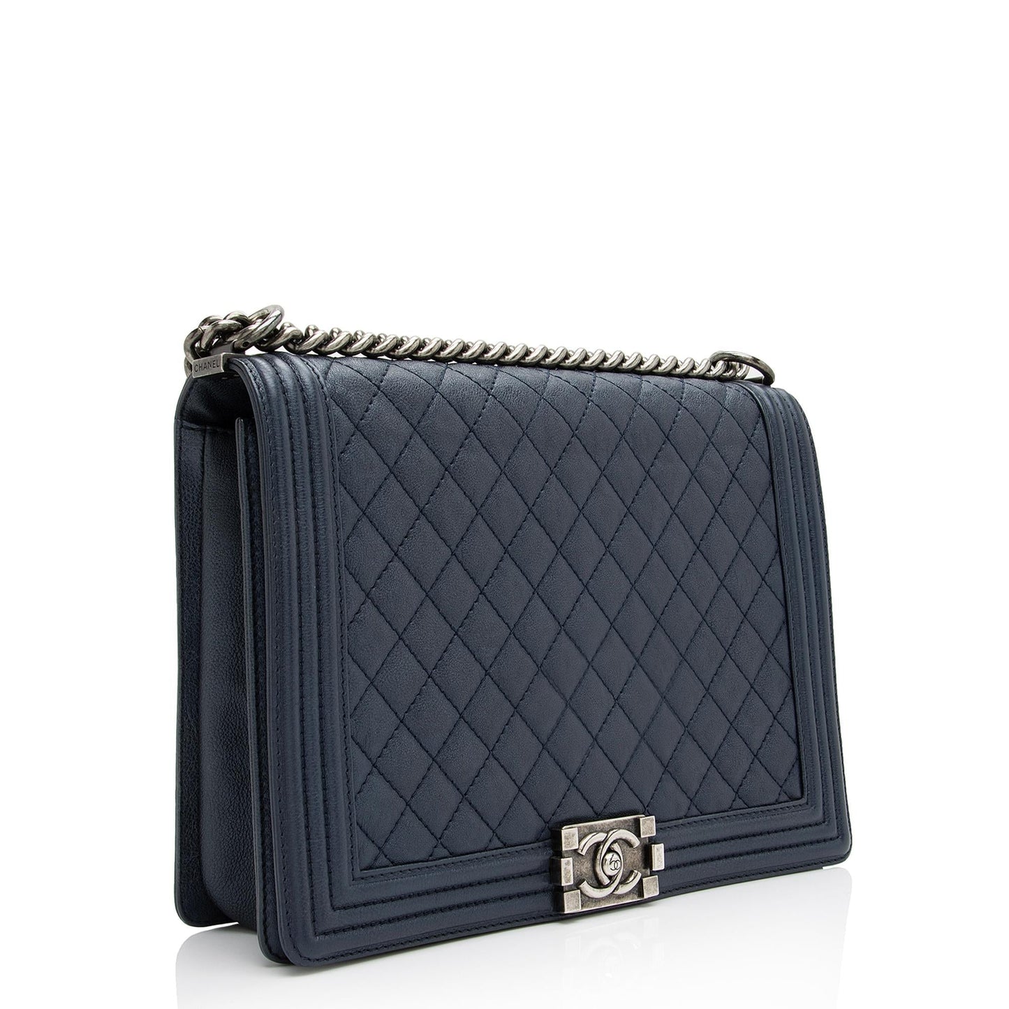 Chanel Metallic Calfskin Large Boy Bag (SHF-23341)